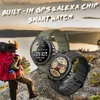 Montre-bracelets Masx Oasis X Premium GPS GPS Intelligent Alexa Ultra HD Affichage avec GPS GPS Hi Fi Bluetooth appelant des sports de qualité militaire