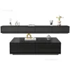 Modern Minimalist Wooden TV Cabinets Living Room Furniture Nordic Light Luxury Small Apartment Floor TV Stands Black TV Cabinet