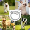 Hundhalsar i rostfritt stål med PVC -belagd dragkrok Silver koppelkabel för stora hunders ersättning