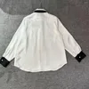 여자 블라우스 상점 오프닝 축하 흰색 셔츠 넥타이