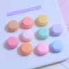 Figurines décoratives 100pcs mignons coeurs d'amour macarons hambourg à plat résine cabochon coiffe de maison de maison