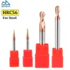 10pcs hrc56 2 flüt topu burun freze kesici Çelik gravür aletleri için top burun uç fabrikası metal 4/6/8/10/12mm yönlendirici biti