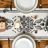 Silhouette Silhouette Floral Day of the Dead Table Runner Haluneen Autumn Cucina Rettangolo Tavolo Tavola Runner Home Party