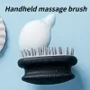 1 Multifunktionell handhållen massagebrushhuvud Kroppens hårbotten Massage Brush Comb Hair Cleaning Comb Massager