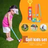 Enfants Golf Club Ball Green Hole Cup Group Lightweight Golf Exercice Game With Wheels Early Education for Kids Holiday Cadeaux