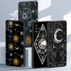 Death Tarot niedliche Katzenhülle für Samsung Galaxy A13 A23 A54 A22 A12 A34 A14 A52 A32 4G A71 A33 A20E Schwarzes weiches Silikonabdeckung