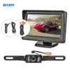 Diykit 4.3 pulgadas TFT LCD Monitor de automóvil Vista trasera Kit Inversión IR HD LED Camera LED Sistema de estacionamiento Figador de cigarrillos