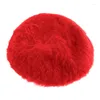 BERETS 2024 Arrivo Eleganti Donne Cappelli a maglia Cappo di pelliccia Cappello Autunno Inverno Fasci di moda Cappello Beretto