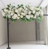 Flone Artificial Fake Flowers Row Wedding Arch Floral Home Decoration Stage Backdrop Arch Stand Wall Decor Flores Accessories8663834