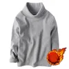 Classic Mens High Colder Undershirt Solid Fottinging Shirt Soft Floft Fleece Thermal Underwear Man Slim Pullover A5