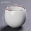 Coppe Saucer Chanshova 80 ml tradizionale cinese Crackle Glassa ceramica Teacup Ceramic Cera Cina Office di casa in porcellana set h093 H093