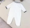 New newborn jumpsuits designer toddler bodysuit Size 59-90 CM Handsome bow tie decoration infant Crawling suit 24April