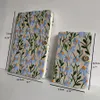 A5 A6 Floral Print Notebook with brozy Hardcover 98 Sheets Creative Portable Journal for School, Student, Office