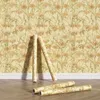 Wallpapers Nature Yellow Floral Peel And Stick Wallpaper Vintage Removable Furniture Cabinet Sticker Self-Adhesive Bedroom Home Decor