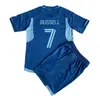 24 25 Sporting Kansas Kids Kit Soccer Jerseys Pulido Russell Gerso Salloi Thommy Away Child Suit