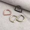 20mm 25mm 32mm de metal retangular D fivelas de anel para bolsas de bolsas de bolsas de mochila de fivela de fivela de fivela de fivela de fivela