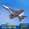 FMS 70mm 덕트 팬 EDF 제트 제트 F18 PNP F/A-18F V2 Hornet Electric Model 항공기 원격 제어 조립 된 F-18 Hobby RC 비행기