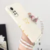 Gemini Love Crossbody Lanyard Silicone Phone Case per Xiaomi Redmi Note 11 Pro Plus 12Pro Plus 11 11S 10 Pro 12 9S 8 Pro Cover