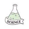Chemia Seria Eksperymentów Pinki szkliwa niestandardowe zlewka Test Tube Mikroskop alkohol Lampa broszka klapy odznaki biżuterii