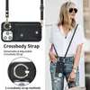 Designer iPhone Case Phone Case Crossbody Ring Wallet Card Holder Black Leather Protective Case Insert Card Lämpligt för Apple 15 Pro Max Apple 14 iPhone 13 Apple 12