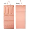 Hanging Hair Claws Clip Storage Pink Organizer for Women Girls Felt Headbands Display Hairpin Sunglasses Accessories Holder Bag