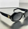 Retro Eye 2023 Óculos de sol Cats Óculos de sol para mulheres Oval francês de alta qualidade