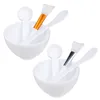 4PCS Face Mask Mixing Bowl Set DIY Facemask Mixing Tool with Silicone for FACIAL Mask Bowl Makeup Brushes Spatula Beauty Skin