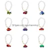 Keychains Lanyards Charm Accessories Pearl Tumbler Chain voor beker met handvat Sile Drop Delivery OTPNK