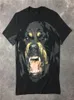 Luksusowe męskie projektant T Shirts Men Kobiet Hip Hop T Shirt 3D Print Rottweiler Designer Shirt Tee2687786