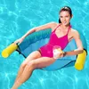 Pool float stol badflottor vuxna pool nudlar sling simbassäng vatten hängmatta flytande stol för sommarpoolfest