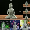 Dekoracyjne figurki 451156 Dekorowanie ogrodu Siedzenie Buddha Ozdoba Kamień Zen Efekt zewnętrzny posąg wewnętrzny Dekoracja domu