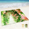 Bellissima coperta da spiaggia da giardino a terra impermeabile, tappetino da picnic portatile leggero, perfetto per viaggi all'aperto, campeggio, escursioni