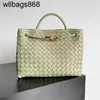 Sac à main ANDIAMO BOTTEGVENETAS SUMMER SUMBER SIMPSKIN BRYDED BRASS Metal Not Women's Bag J52F