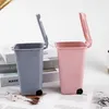 Mini bidoni della spazzatura del desktop lattina con coperchio per la spazzatura pulita per la casa