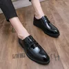 Sapatos casuais vestido masculino oxfords em couro italiano zapatos hombre masculino preto terno partido formal sapatos masculino social
