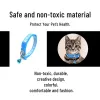 2PCS/Set Cute Bell Collar Adjustable Buckle Cat Collar Pet Supplies Footprint Personalized Kitten Collar Small Dog Accessories