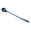 Spoons Selado de aço Ferramentas Acessórias Bar Bar inoxidável Dinnerware Tea Spoon Handle Handle Coffee Sobessert Ice 304 Long Kitchen