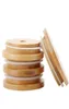 Bamboo Cap Lids 70mm 88mm Reusable Bamboo Mason Jar Lids with Straw Hole and Silicone Seal8350830