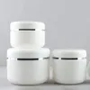 30 stcs 10g 20 g 30 g 50g 100 g cosmetische crème potje leeg plastic make -up monster fles navulbare cosmetische container wit zwart