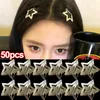 2/50PCS Silver Metal Star Hair Clip Kobiety Snap Clip Spins Barrettes BB Clips Bobby Pin for Girl Y2K Hair Akcesoria do włosów