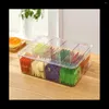 Storage Bags Tea Bag Box Office Multifunctional With Lid Acrylic Organizer Coffee Compartment