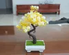 Dekoratif çiçekler 1pc yapay bonsai plastik ağaç sahte çiçek dekor simülasyon saksı bitki kap süsü ev dekorasyon