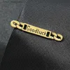 Tie Clips Tie Clip Men Personalized Style Metal Necktie Bar Fashion Gold Slivery Metal Clip Men Necktie Suit Dress Shirts Pin Accessories Y240411