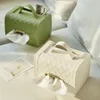 Bolsas de armazenamento estilos nórdicos caixa de lenços de papel plástico de carros de carrinho de estar de papel higiênico Organizador do quarto da cozinha do quarto da cozinha