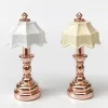 1:12 Dollhouse Miniature Ploring Lampe Crystal Mur Light Model Modèle Laut de lit Pouchle Mobilier de maison de poupée