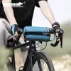 Rhinowalk Bicycle Front Bumper Bag 2.4L Portable Bick Starter Bag Multifunktionell utomhuscykling Ryggsäck Midjeväska 2023 Ny