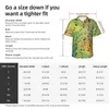 Men's Casual Shirts Music Notes Shirt Colorful Print Vintage Hawaiian Male Short-Sleeve Vacation Fashion Custom Oversized Blouses