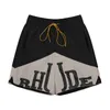 Diseñador Shorts para hombres Rhude Shorts Mens Firth Shorts Men coloca los pantalones de chándal sueltos y cómodos de moda Sea popular nuevo diseñador Summer Shorts Gym Shorts 12