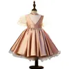 Ball Hown Flower Girls Dress для свадебных атласных маленьких деть