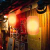 Kerzenhalter 2 PCs farbige Lichter Festival Laternen Papieranhänger Japanische faltbare dekorative Outdoor -Party hängen